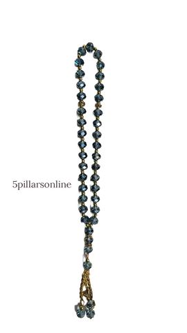 33 Bead Blue Crystal Tasbeeh