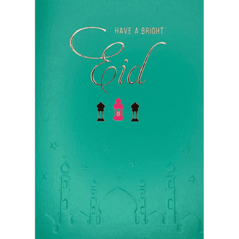 Have A Bright Eid Card in Turquoise