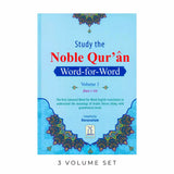 Study the Noble Qur'an (Word-for-Word 3-Volumes)