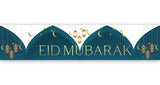 Eid Mubarak Banner (Teal & Gold)