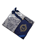 Luxury Velvet Quran, Tasbeeh, Prayer Mat Set (B5 Navy)