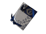 Luxury Velvet Quran, Tasbeeh, Prayer Mat Set (A6 Navy)