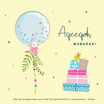 Aqeeqah Mubarak!- Greetings Card - BJ 03 Islamic Moments  £2.50 GBP