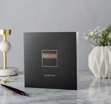 Mabrook Gold Foiled Greeting Card in Anthracite