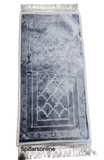 Soft Luxury Suede Long Prayer Mat with Design