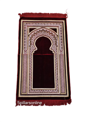 Velvet Rounded Design Prayer Mat