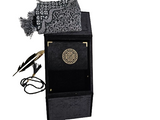 Kabah Velvet Box Set with A5 Quran, Tasbeeh, Prayer Mat and Quill Bookmark