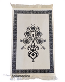 Thin Soft Prayer Mat with Flower Design