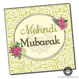 Mehndi Mubarak Card